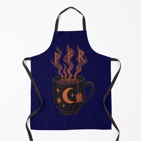 Item preview, Moon Tea with Runes — Cozy Lunar Witch Brew Design designed and sold by Miagolio.