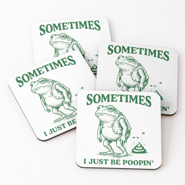 Item preview, Sometimes I Just Be Poopin Frog Meme Humor designed and sold by gunaone-design.