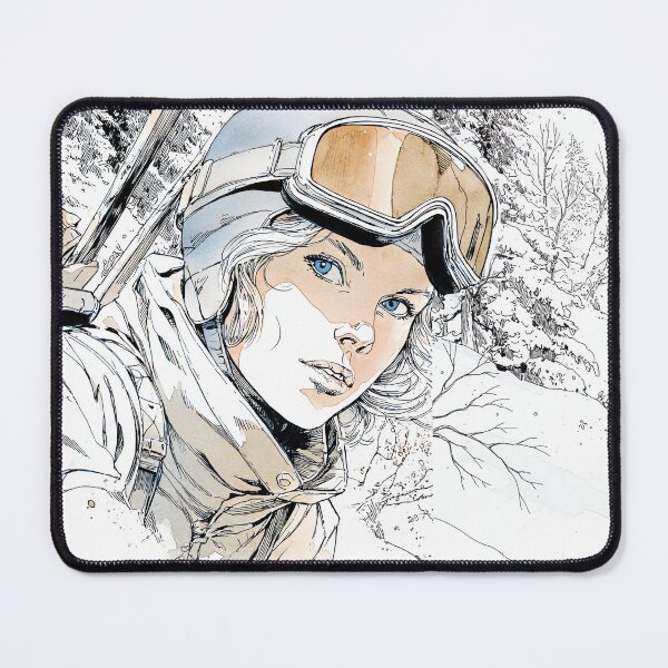 Item preview, Mountain Dreams - Snowboarder Portrait designed and sold by Banal25.