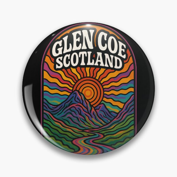 Item preview, Glen Coe Scotland United Kingdom Trippy Art Travel designed and sold by TomFrontierArt.