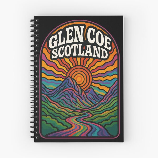 Item preview, Glen Coe Scotland United Kingdom Trippy Art Travel designed and sold by TomFrontierArt.