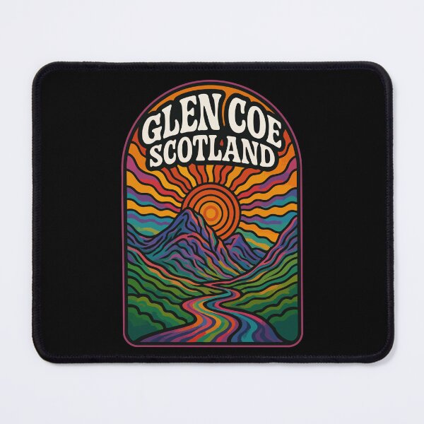 Item preview, Glen Coe Scotland United Kingdom Trippy Art Travel designed and sold by TomFrontierArt.
