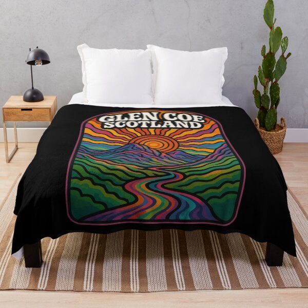 Item preview, Glen Coe Scotland United Kingdom Trippy Art Travel designed and sold by TomFrontierArt.
