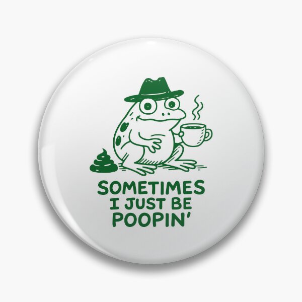 Item preview, Sometimes I Just Be Poopin Frog - Funny Pooping Frog Meme Humor designed and sold by gunaone-design.