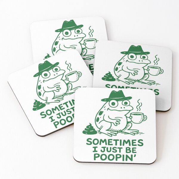 Item preview, Sometimes I Just Be Poopin Frog - Funny Pooping Frog Meme Humor designed and sold by gunaone-design.