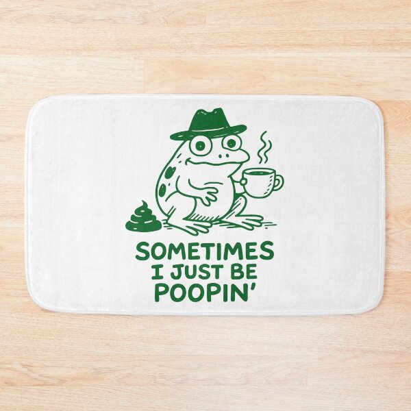Item preview, Sometimes I Just Be Poopin Frog - Funny Pooping Frog Meme Humor designed and sold by gunaone-design.