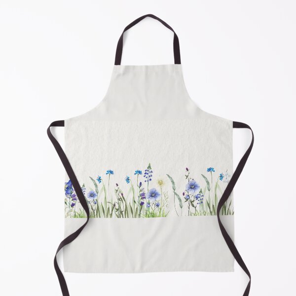Item preview, floral spring pattern with forest flowers, cornflowers, chamomile, flax designed and sold by Hornast.