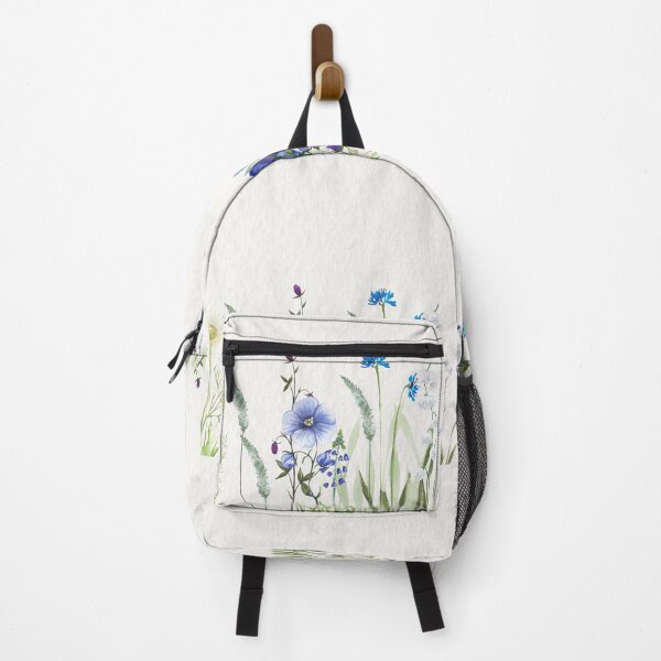 Item preview, floral spring pattern with forest flowers, cornflowers, chamomile, flax designed and sold by Hornast.