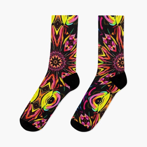 Item preview, Vibrant Neon Fractal Kaleidoscope designed and sold by HLPsychDesigns.