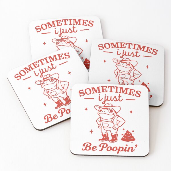 Item preview, Sometimes I Just Be Poopin' Frog Meme designed and sold by gunaone-design.