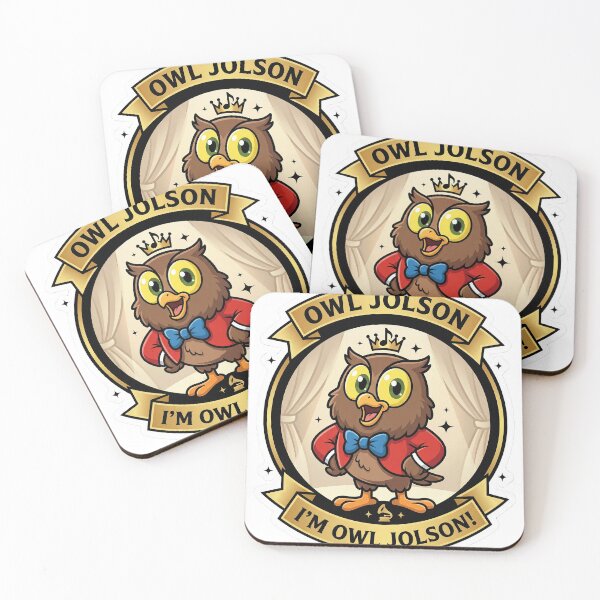 Item preview, Owl Jolson “I’m Owl Jolson!” designed and sold by BADGECRAFT STUDIO.