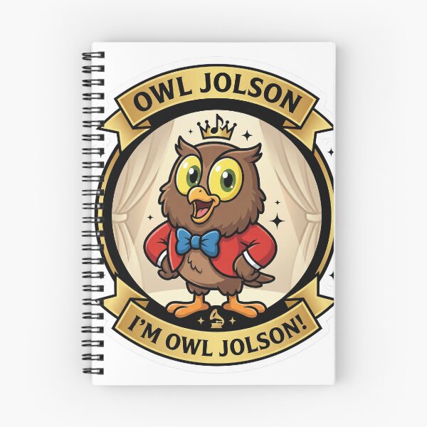 Item preview, Owl Jolson “I’m Owl Jolson!” designed and sold by BADGECRAFT STUDIO.