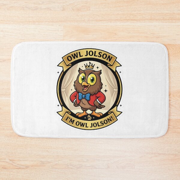 Item preview, Owl Jolson “I’m Owl Jolson!” designed and sold by BADGECRAFT STUDIO.