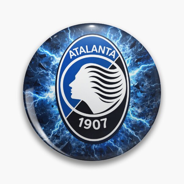 Item preview, Atalanta Inspired Football Crest – Electric Blue Serie A Fan Art designed and sold by RAVisuals.