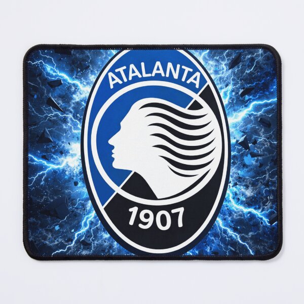 Item preview, Atalanta Inspired Football Crest – Electric Blue Serie A Fan Art designed and sold by RAVisuals.