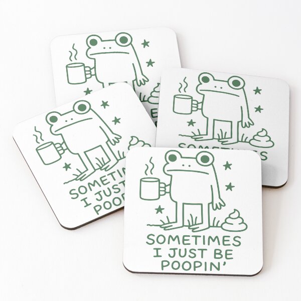 Item preview, Sometimes I Just Be Poopin Frog Meme - Funny Pooping Toilet Humor designed and sold by gunaone-design.