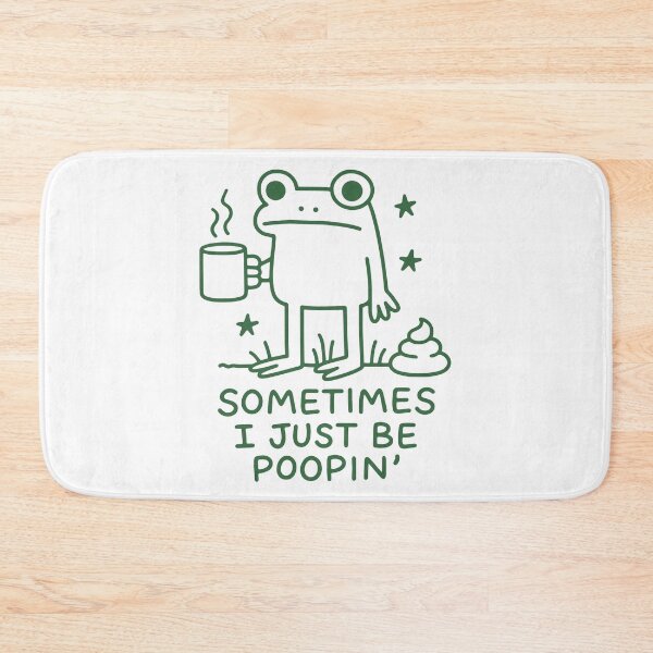 Item preview, Sometimes I Just Be Poopin Frog Meme - Funny Pooping Toilet Humor designed and sold by gunaone-design.