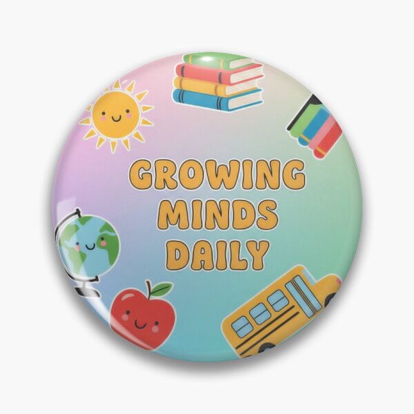Item preview, Growing Minds Daily – Elementary Teacher Sticker designed and sold by Illustrated Faith.