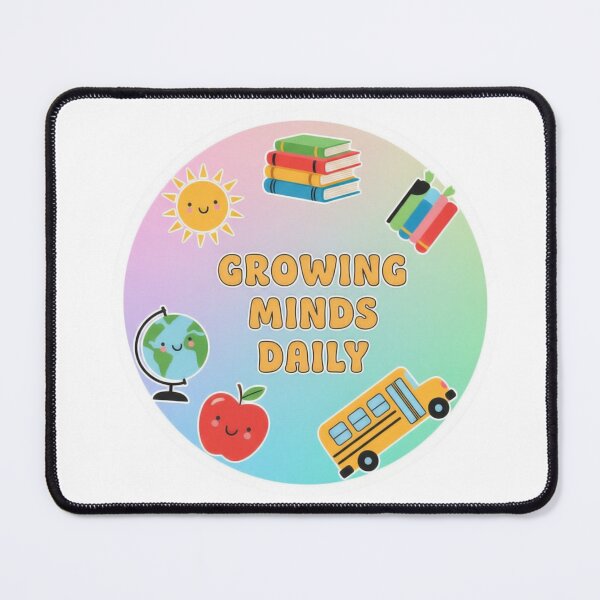 Item preview, Growing Minds Daily – Elementary Teacher Sticker designed and sold by Illustrated Faith.