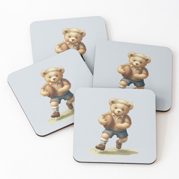 Item preview, Vintage Teddy Bear Sports - Rugby designed and sold by MrGoosesStuff.