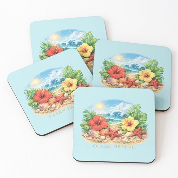Item preview, Ocean breeze. Flowers, sea shells designed and sold by Natart1004.