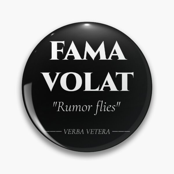 Item preview, Fama Volat – Elegant Latin Saying on Reputation designed and sold by BrushRushX.