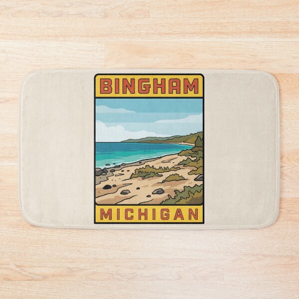 Item preview, Bingham Michigan - Vintage Lee Point Design designed and sold by TheOldMittenIllustrated.