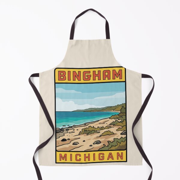 Item preview, Bingham Michigan - Vintage Lee Point Design designed and sold by TheOldMittenIllustrated.