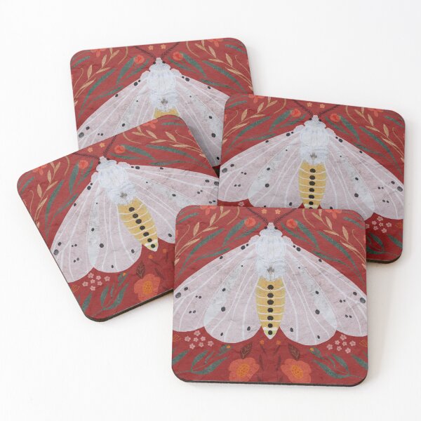 Item preview, Ermine Moth Folksy designed and sold by ThisSpeckledWood.