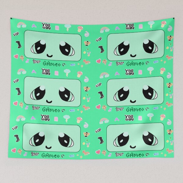 Item preview, GAmeo Video Game Inspired Design - Teal designed and sold by Boxer-n-co.