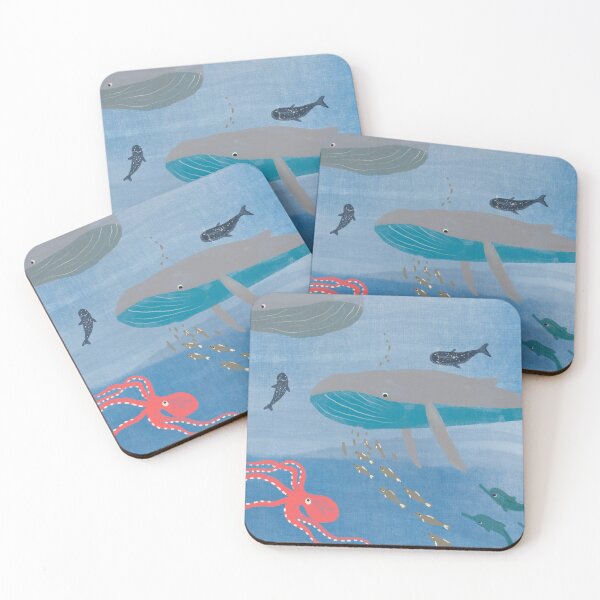 Item preview, Ocean Animals Art Print designed and sold by ThisSpeckledWood.