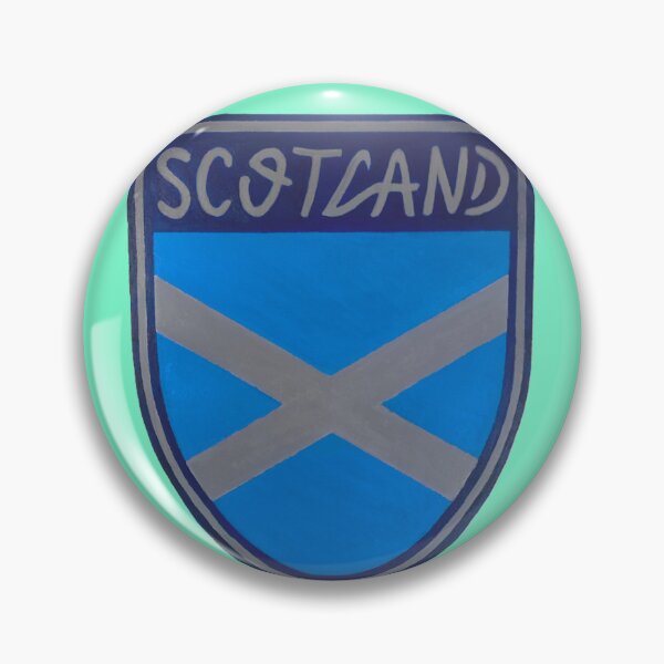 Item preview, Striking Scottish Emblem Sheild Design Unique Gift Present Pastel Teal Background designed and sold by Arniesart85.
