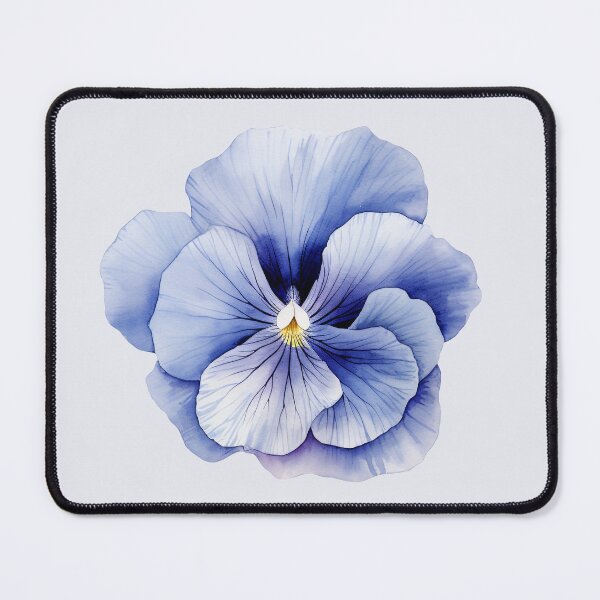 Item preview, Closeup of One Blue Pansy Flower designed and sold by Violet Peonies.