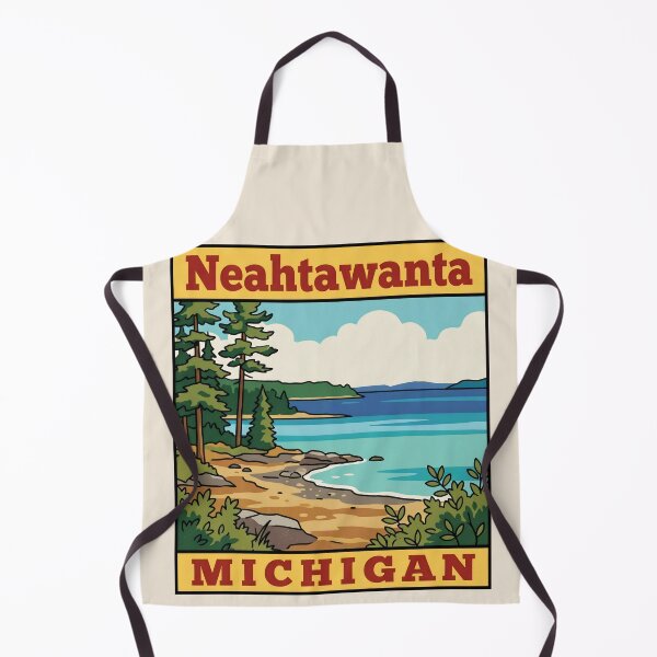 Item preview, Neahtawanta Michigan - Vintage Traverse Bay Design designed and sold by TheOldMittenIllustrated.