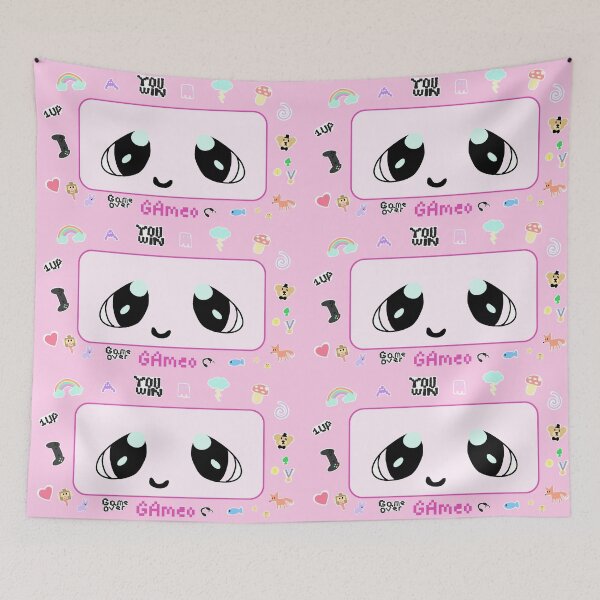Item preview, GAmeo Video Game Inspired Design - Pink designed and sold by Boxer-n-co.