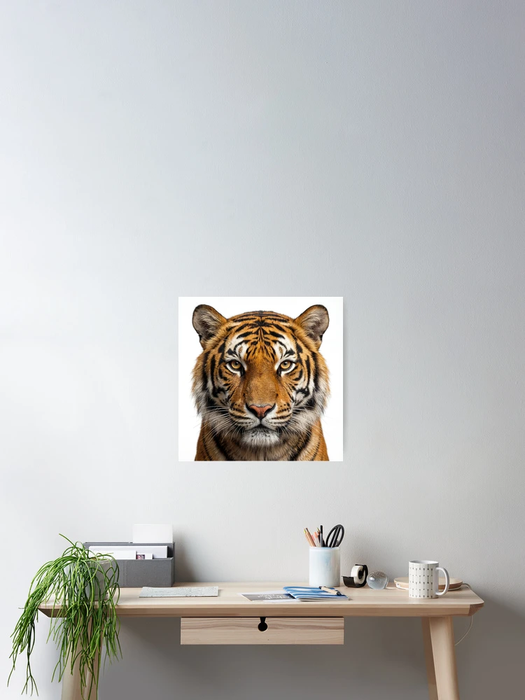 Thumbnail 2 of 3, Poster, Intense Tiger Staring at Camera designed and sold by RamboDesign.