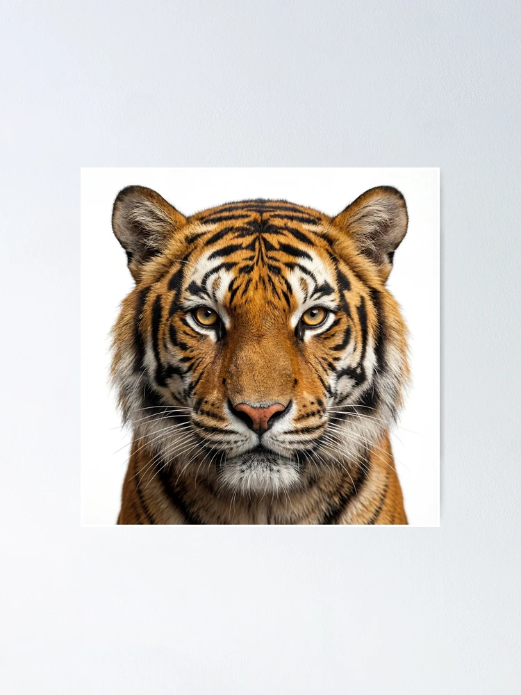 Thumbnail 1 of 3, Poster, Intense Tiger Staring at Camera designed and sold by RamboDesign.