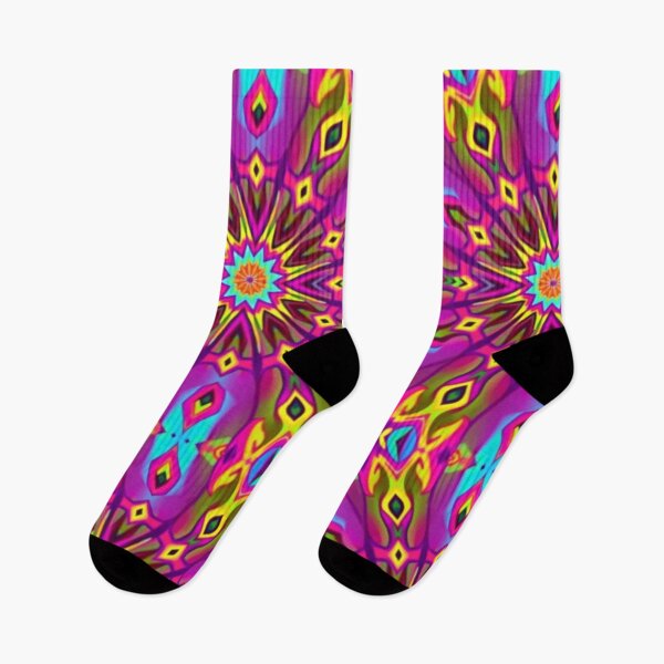 Item preview, Psychedelic Neon Radiance Pattern designed and sold by HLPsychDesigns.