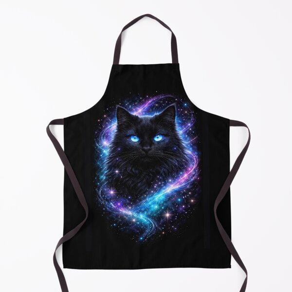 Item preview, Mystic Blue Eyes - Hyper-Realistic Black Cat Portrait designed and sold by Cat Design Lab.