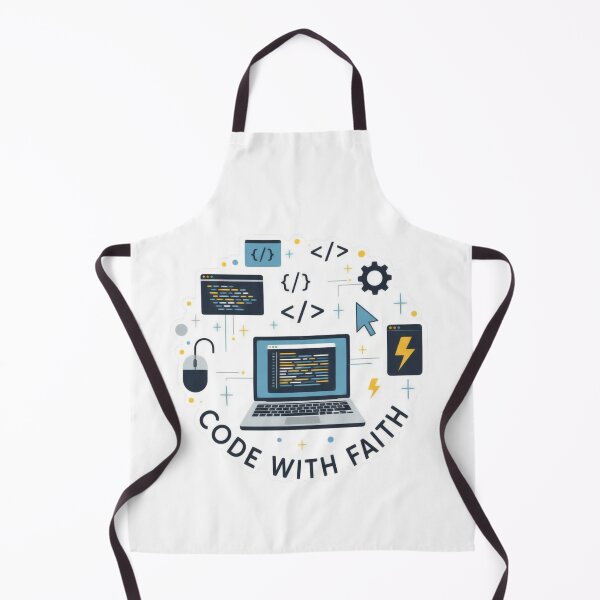Item preview, Code With Faith – Christian Programmer Sticker Design designed and sold by Illustrated Faith.