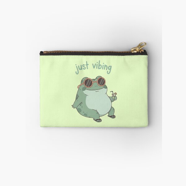 Item preview, Just Vibing Frog Cute Pastel Chill Aesthetic Meme Art designed and sold by Moon's Arts.