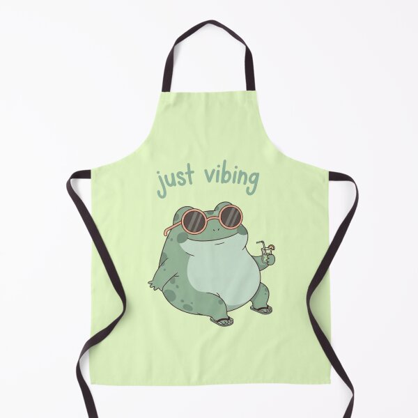 Item preview, Just Vibing Frog Cute Pastel Chill Aesthetic Meme Art designed and sold by Moon's Arts.