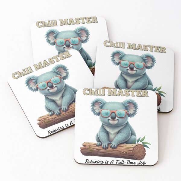 Item preview, Chill Master Koala – Cool Relaxed Animal with Sunglasses designed and sold by C3J7.