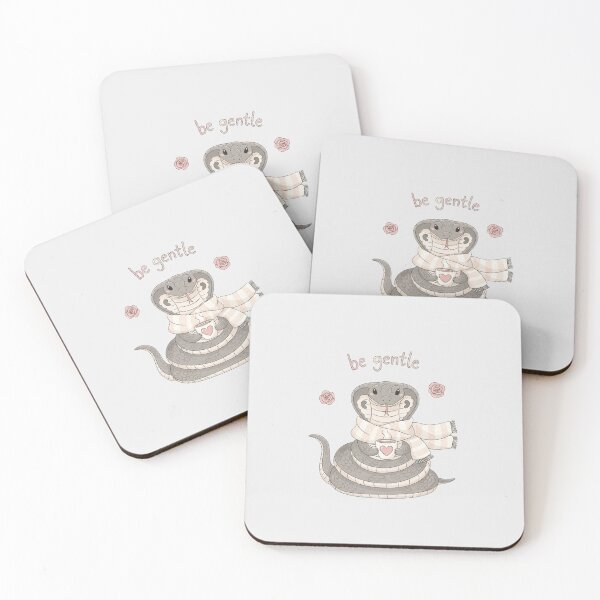 Item preview, Be Gentle Cute Snake Cozy Pastel Soft Life Aesthetic Art designed and sold by Moon's Arts.