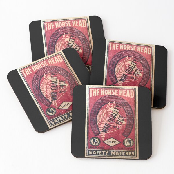 Item preview, Vintage Indian Matchbox Label Design – “The Horse Head” WAR QUALITY  designed and sold by Glitterblix.