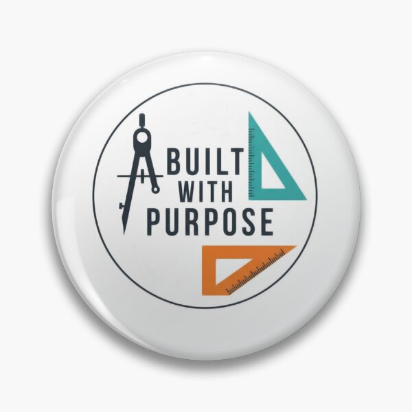 Item preview, Built With Purpose – Engineer Faith Sticker Design designed and sold by Illustrated Faith.
