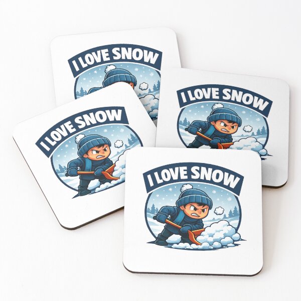 Item preview, I Love Snow Winter Cartoon designed and sold by PRfoxy.