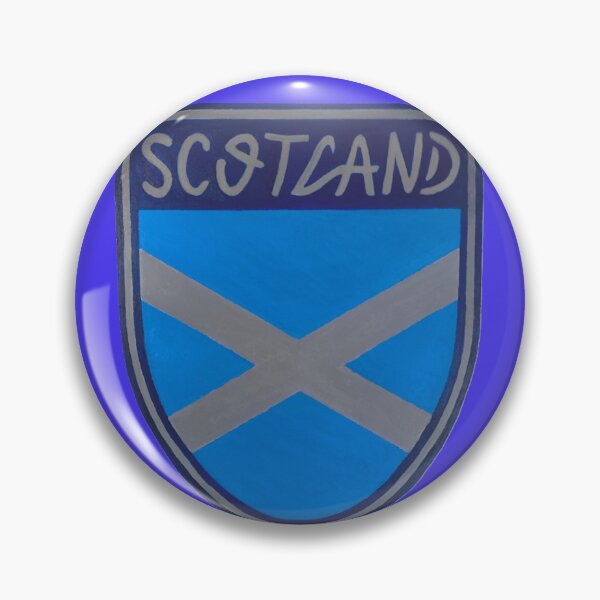 Item preview, Striking Scottish Emblem Sheild Design Unique Authentic Gift Present Blue Background designed and sold by Arniesart85.