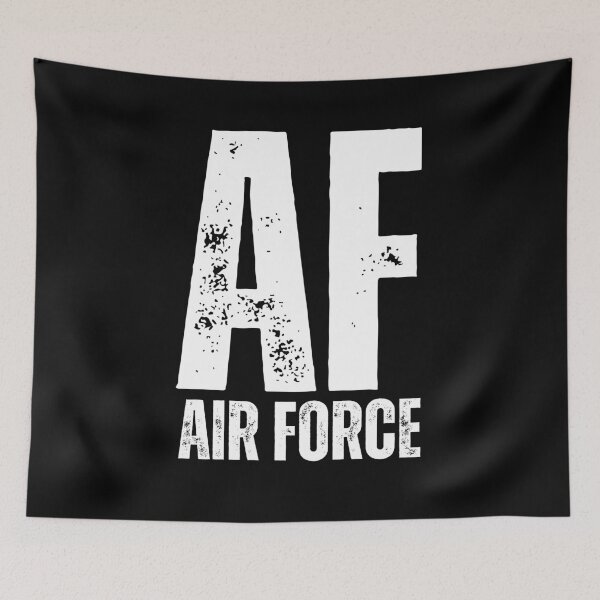 Item preview, AF Air Force – Rugged Distressed Military Pride Design white worn look font designed and sold by GFamilyC.