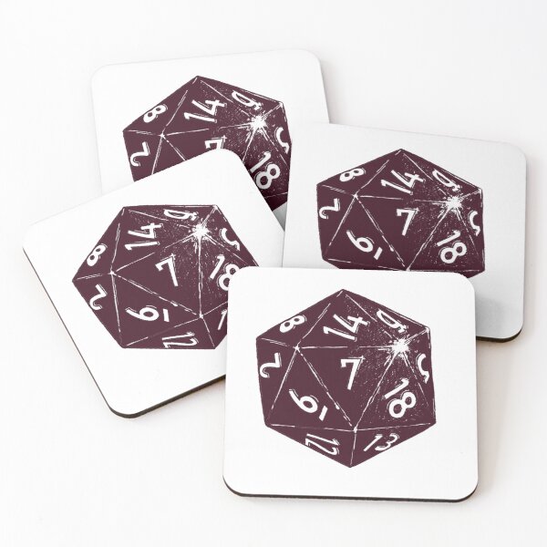 Item preview, D20 DND Dice on 7 (Red) designed and sold by artwithkristen.